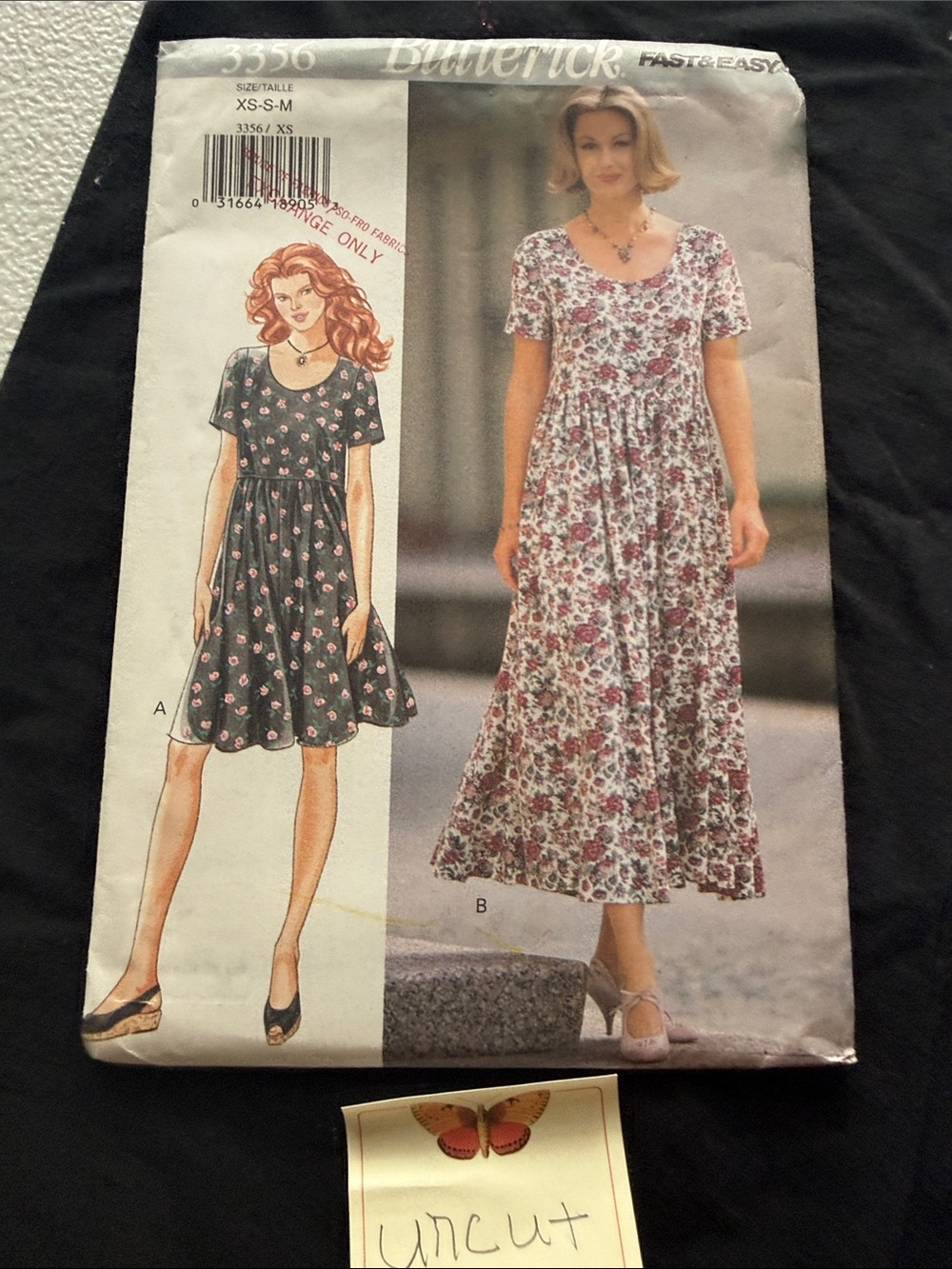Butterick #3356 dress pattern